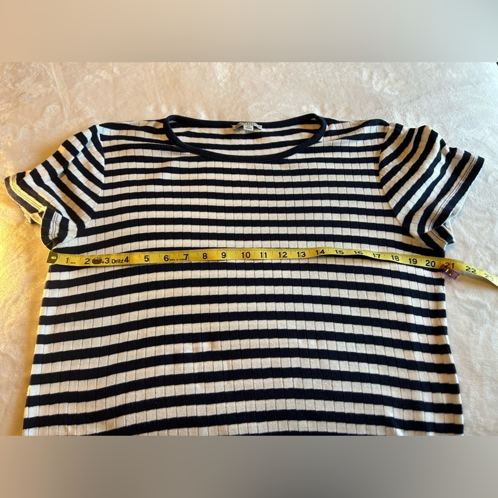 J. crew Striped Navy and White Women's Top - Picture 5 of 6